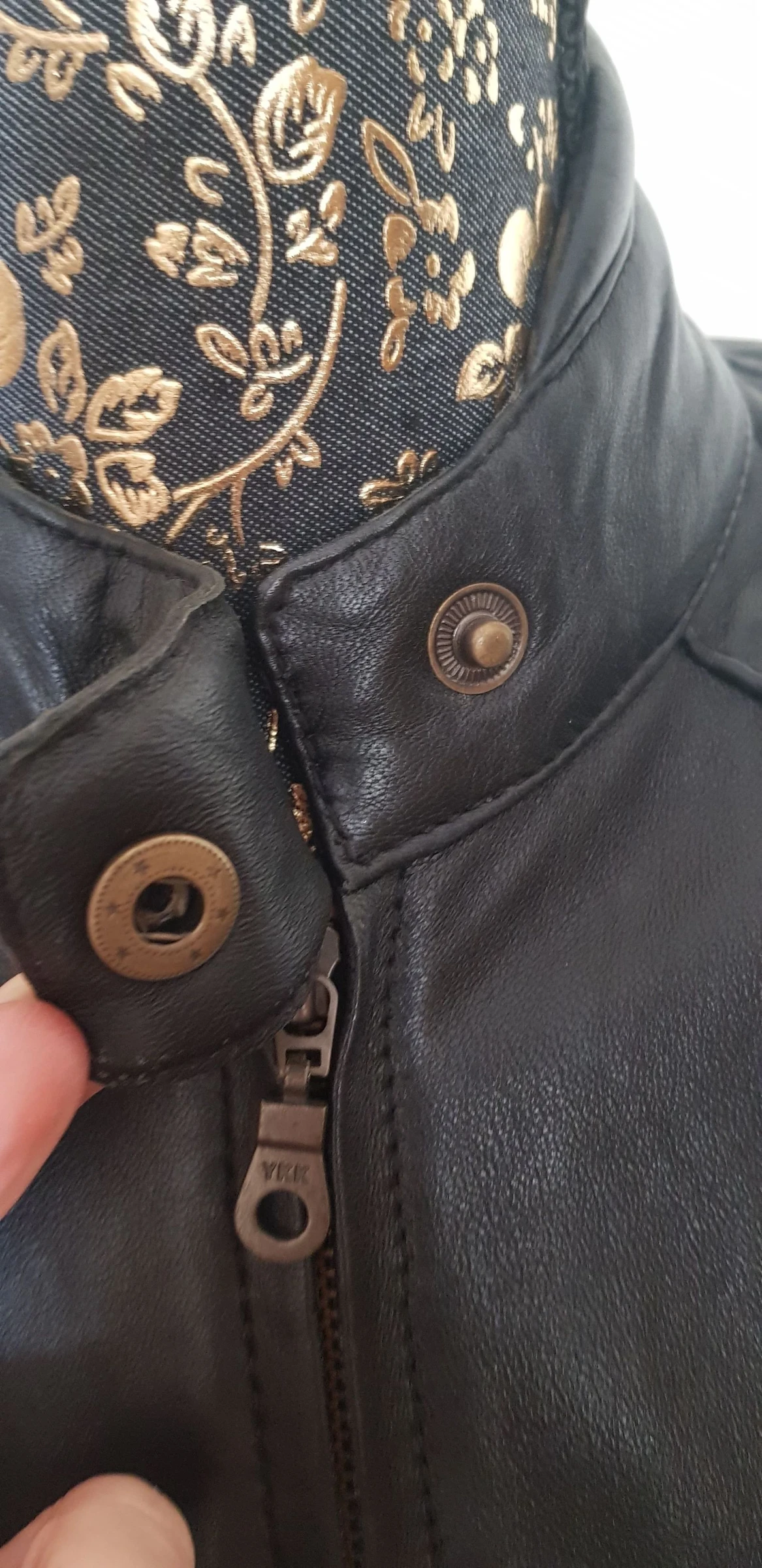 🖤 chaqueta de moto de piel de cordero para mujer talla 36 🖤 – photo 10